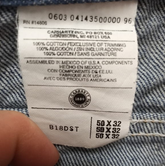 Carhartt men's jeans size 50 big and tall - Picture 4 of 5